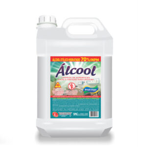 Álcool etílico 70% 5 litros brasil clean