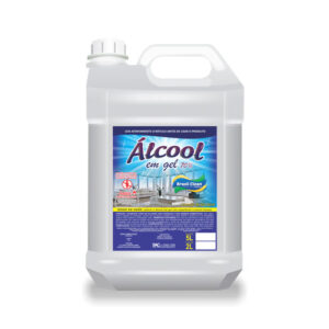 Álcool em gel 70% 5 litros brasil clean