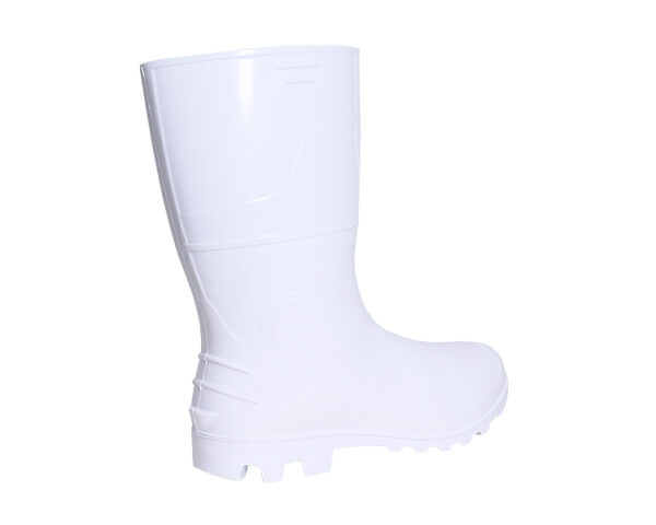 bota pvc branca cano médio
