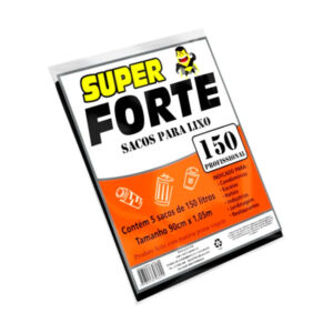 Saco de Lixo Super Forte 150L - 5 unid