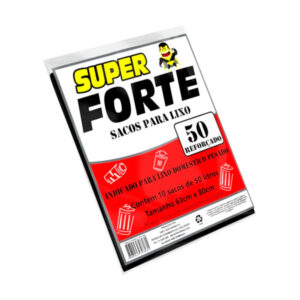 Saco de Lixo Super Forte 50L - 10 unid