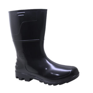 bota preta pvc cano médio