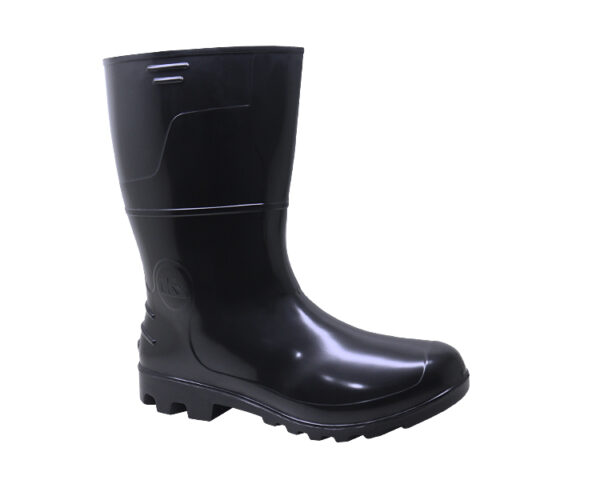bota preta pvc cano médio