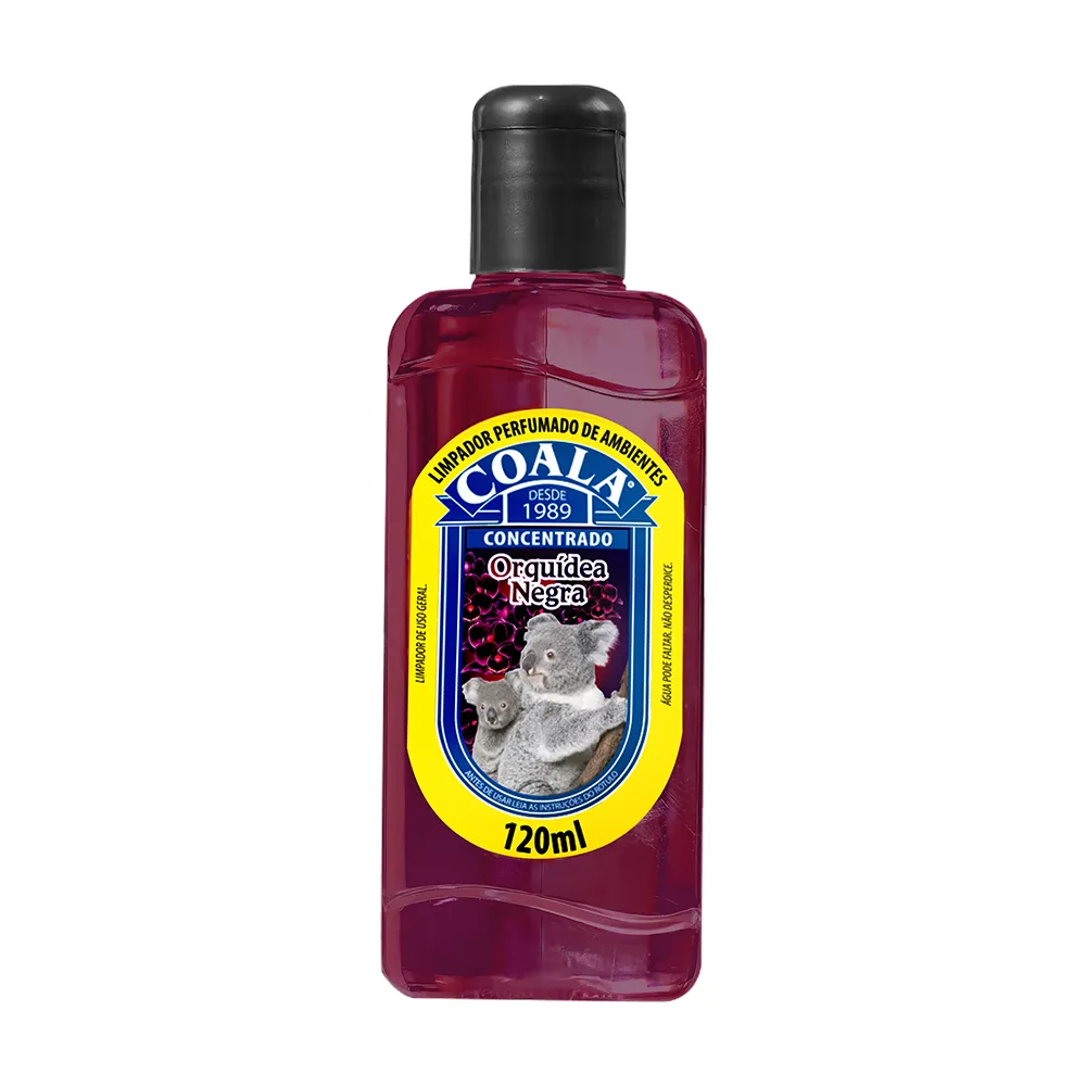 limpador perfumado de ambientes coala orquídea negra 120 ml