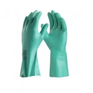 luva verde nitrilica c/forro prevemax tam p m g