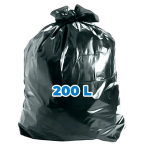 Saco de Lixo Preto 200 L - 100 und