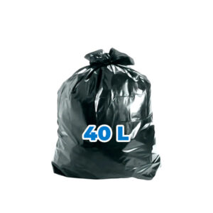 Saco de Lixo Preto 40 L - 100 und